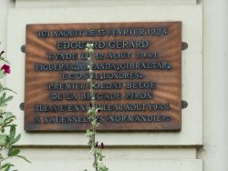 Plaque commémorative – Édouard Gérard – Dinant
