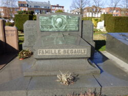 Tombe Louis Bégault – cimetière – Ixelles