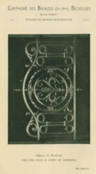 Compagnie des Bronzes_Bronzes Monumentaux_v1920_Page 41_Grille de fenêtre exécutée pour le Corpo de Bombeiros – Rio Janeiro