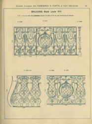 PORTA_v1913_PL043 – Balcons Style Louis XIII