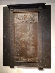 Plaque commémorative 1914-1918 – Ancienne Gare – Schaerbeek